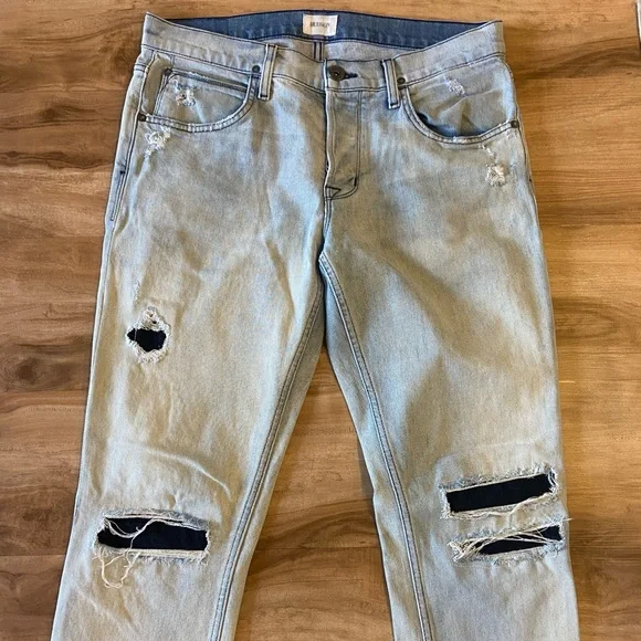 Hudson Jeans Men Size 31 Light Wash Denim Straight - Picture 3 of 7